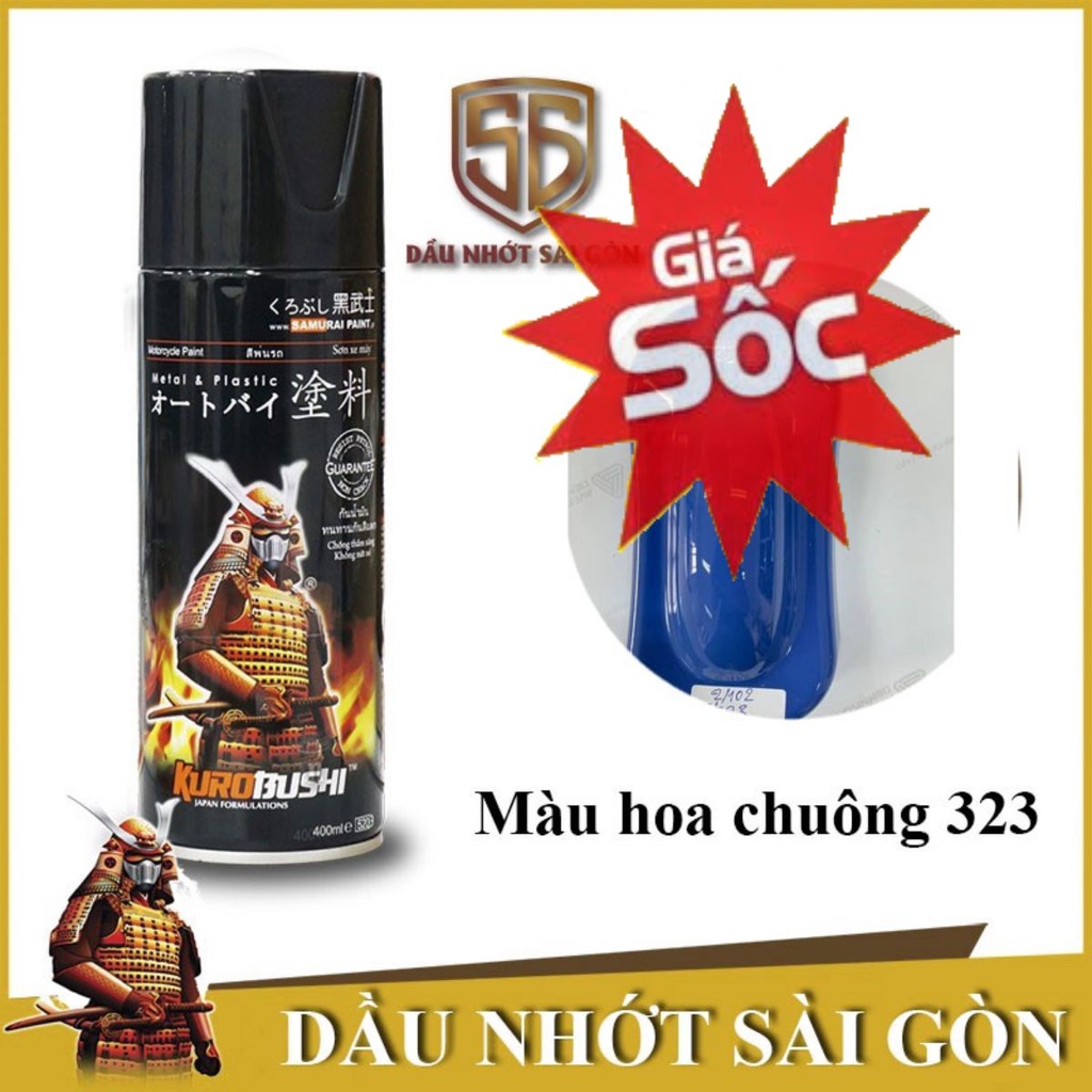 Samurai 323 - Sơn Xịt màu hoa chuông _ Bell Flower - Samurai Sài Gòn.