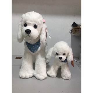 Combo chó poodle nhồi bông đeo yếm