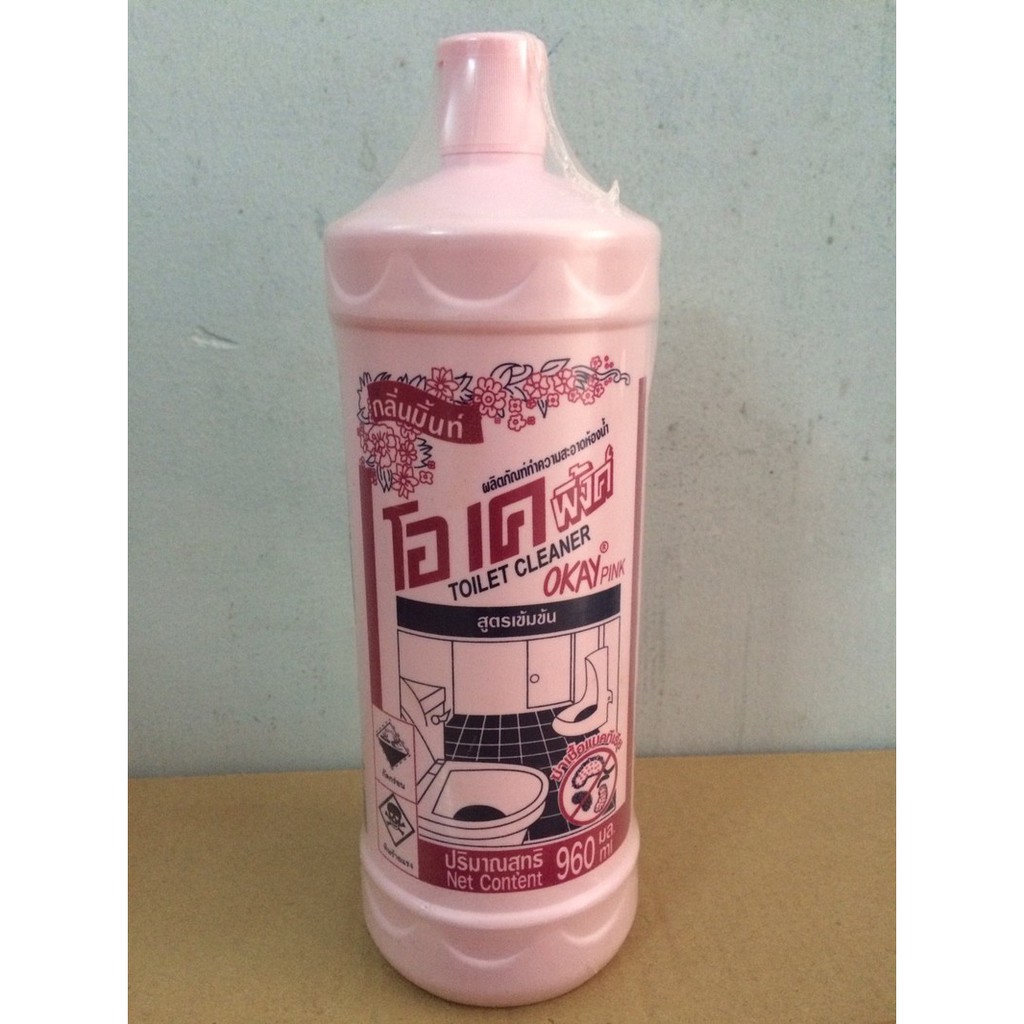 Nước Vệ Sinh Toilet Okay Pink 960ml Thái Lan - nước rửa bồn cầu