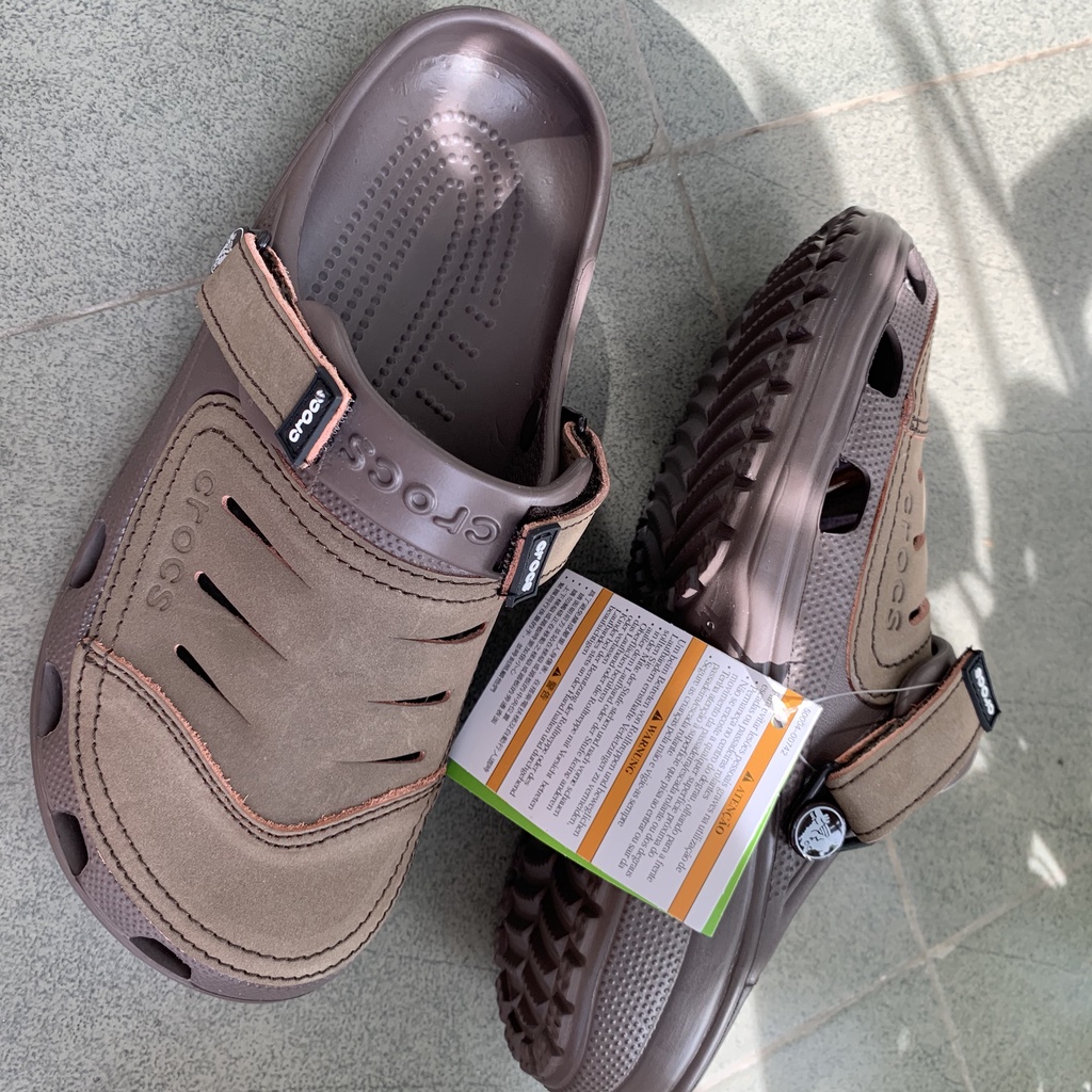 Dép sục đi mưa chống hôi chân Yukon Sport Clog màu Nâu nhạt cho nam | BigBuy360 - bigbuy360.vn