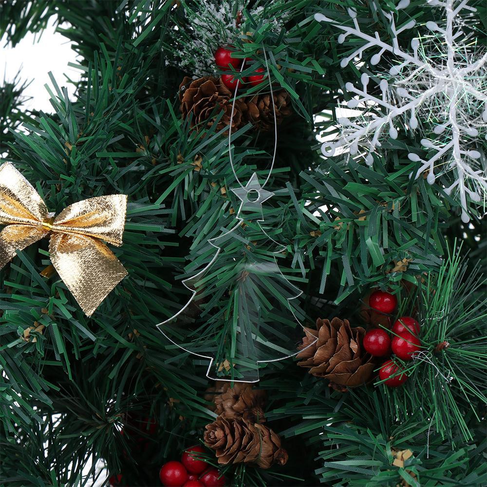 KUNHEV Set 10 Hoa Mẫu Đơn Trong Suốt Trang Trí Cây Thông Noel DIY