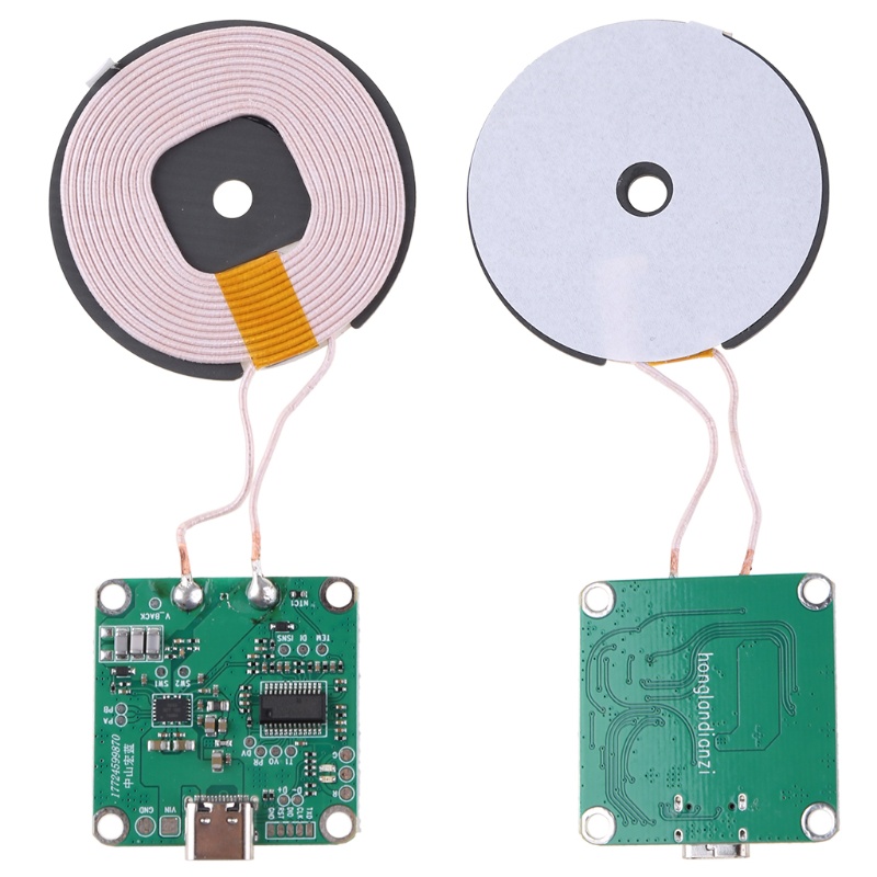 Mô Đun Truyền Phát Tín Hiệu Không Dây Có Đèn LED Và Cổng Type-C 5V - 13 5V Hỗ Trợ Hầu Hết Điện Thoại Di Động