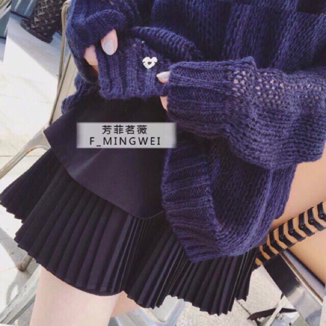 Chân váy nữ ngắn xòe xếp ly 2 tầng 1 ly thời trang nữ teen