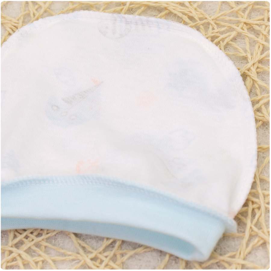 Mũ sơ sinh 🍄𝑭𝒓𝒆𝒆𝒔𝒉𝒊𝒑🍄 Mũ cotton Hình Gấu Cho Bé Sơ Sinh Từ 0-3 Tháng Tuổi