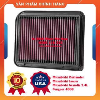 Lọc gió k&n mitsubishi outlander, mitsubishi grandis, mitsubishi lancer. part k&n : 33-3015 part mitsubishi : 1500a467