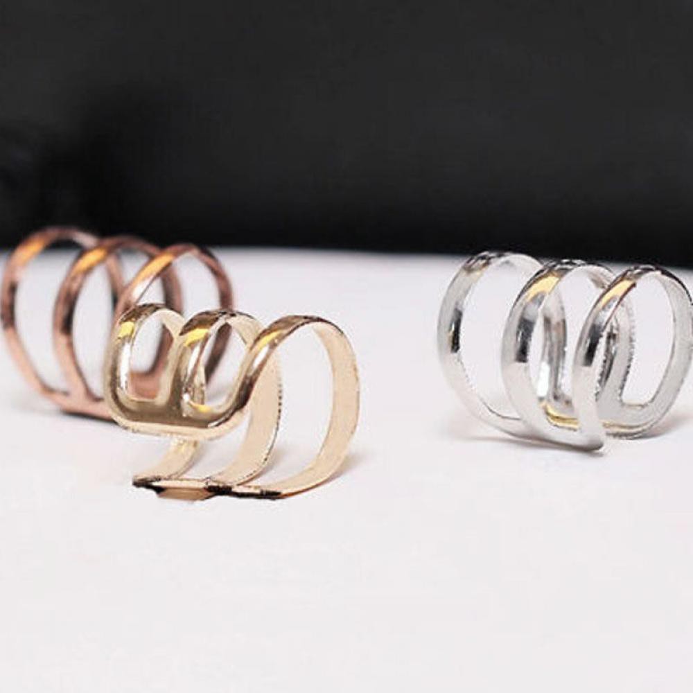 Bông tai kẹp vành thiết kế 3 vòng độc đáo cá tính