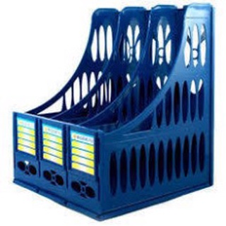 MiuluVPP Kệ rổ hồ sơ xéo nhựa 3 ngăn
