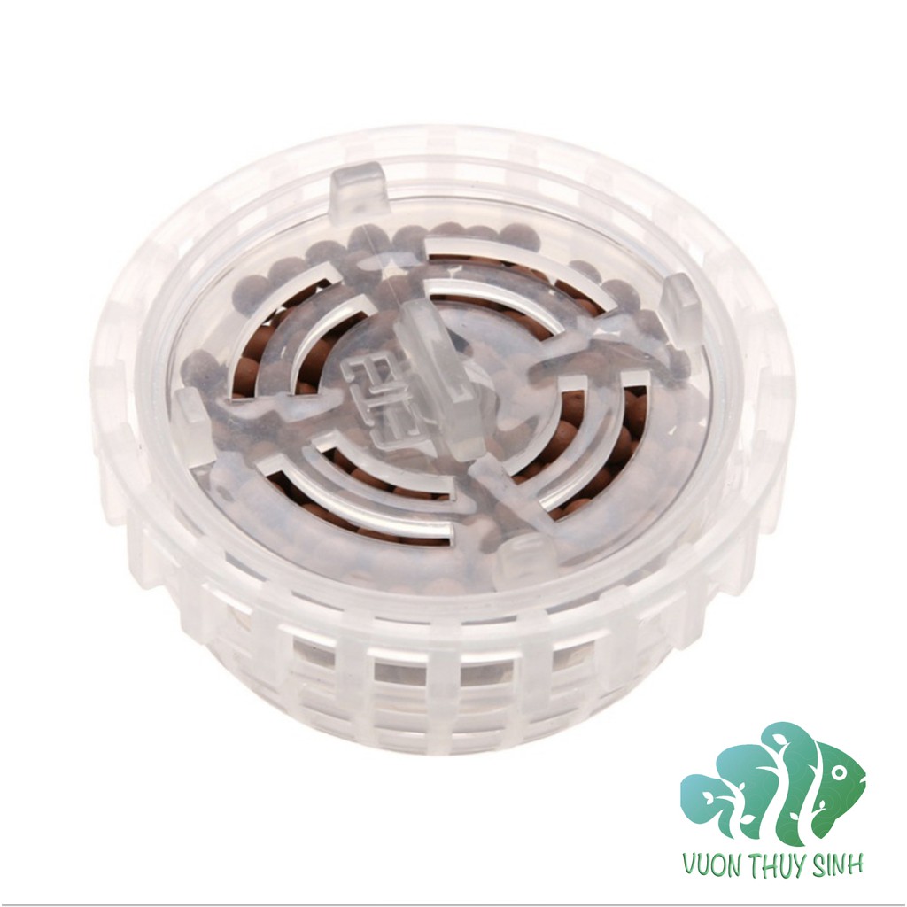 Quả cầu nhựa buộc  rêu chứa khoáng tép BEEBALL trang trí bể cá