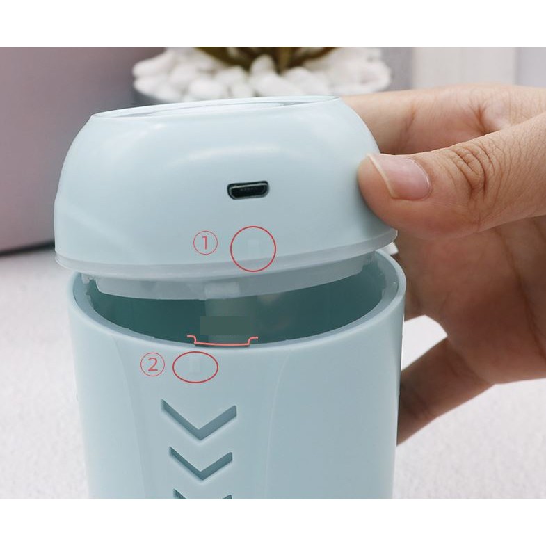 Máy phun sương mini - FOLLOW shop GIẢM 10K - tặng kèm quạt và đèn USB - Máy tạo độ ẩm không khí humidifier - GD135