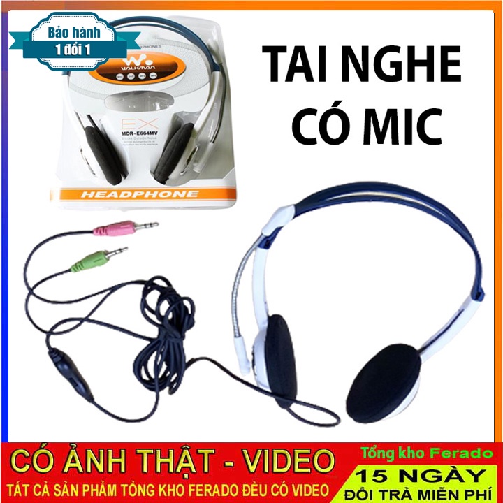 Tai Nghe nhạc có micro MDR-E664MV