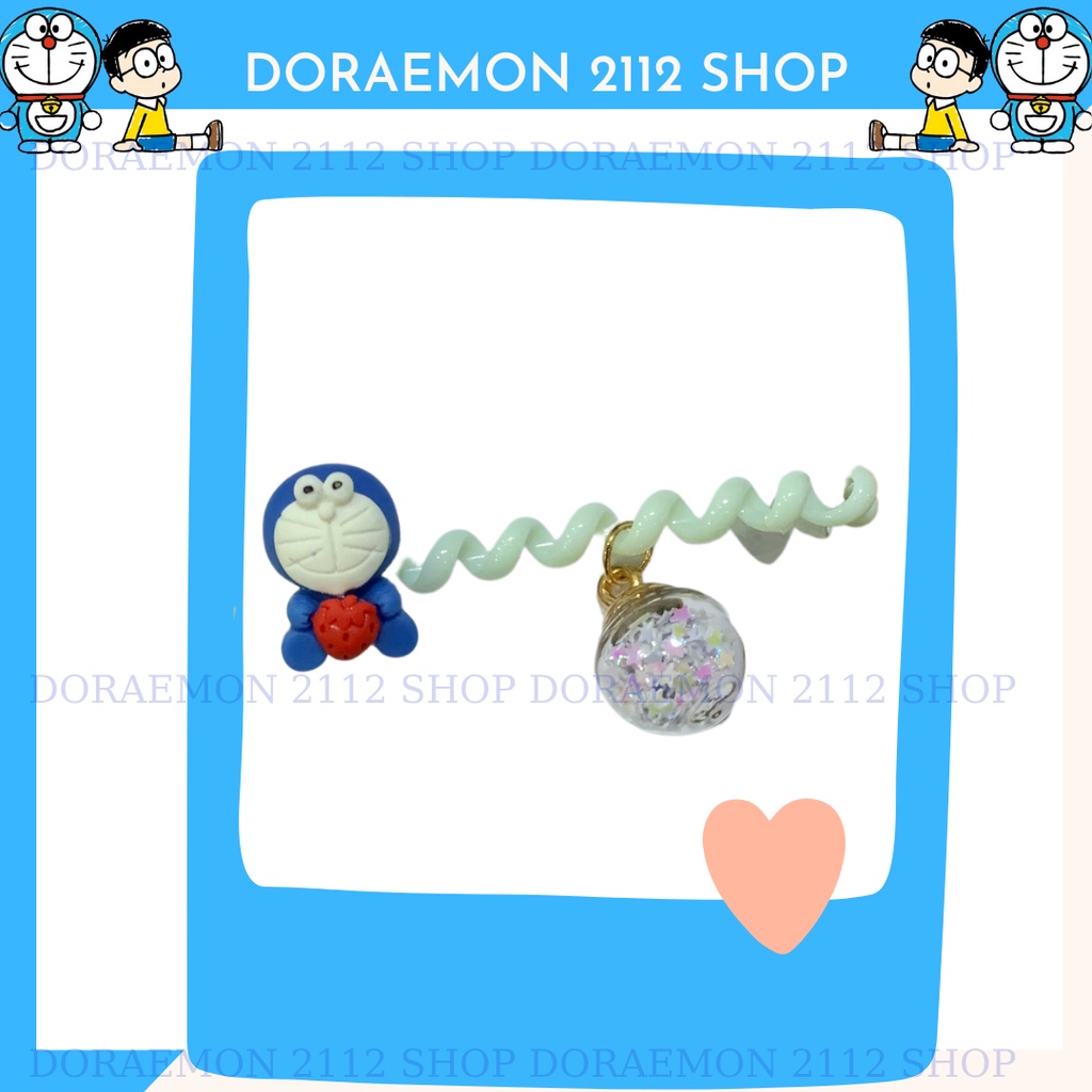 Cột tóc lò xo dễ thương Doraemon