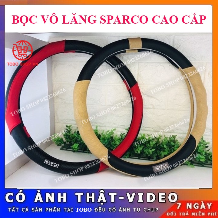 Bọc Vô Lăng SPARCO ⚡️𝐅𝐑𝐄𝐄 𝐒𝐇𝐈𝐏⚡️ Bọc Vô Lăng SPARCO Cao Cấp Chính Hãng Cho Các Dòng Xe Size 38 !