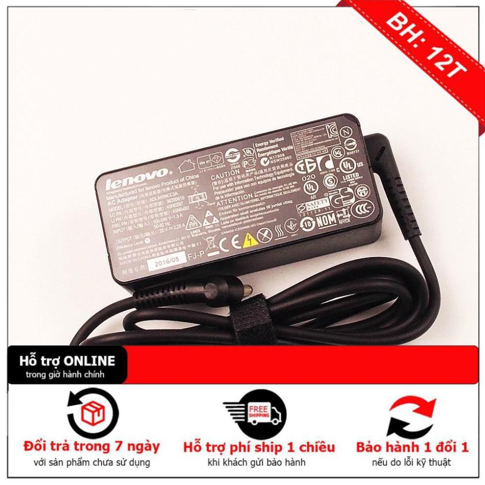 Sạc Dành Cho Laptop Lenovo Ideapad 100, 100-14, 100-15 Series - Đầu Nhỏ (4 x 1.7 mm) - Hàng Nhập Khẩu