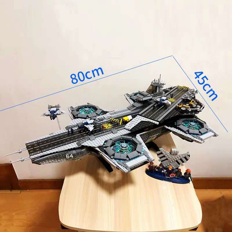 Đồ chơi Lắp ghép Mô hình Super Heroes The Shield Helicarrier SHIELD tàu sân bay Decool Jisi 7100 Lepin 07043 80033