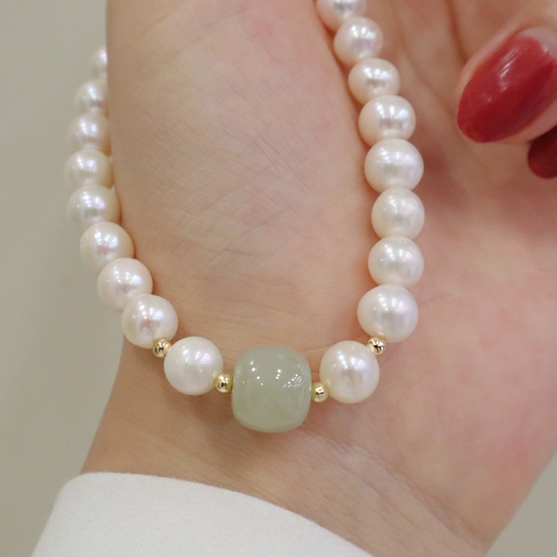 [Hàng Mới Về] Vòng Đeo Tay Hạt Ngọc Trai Trắng Đơn Giản