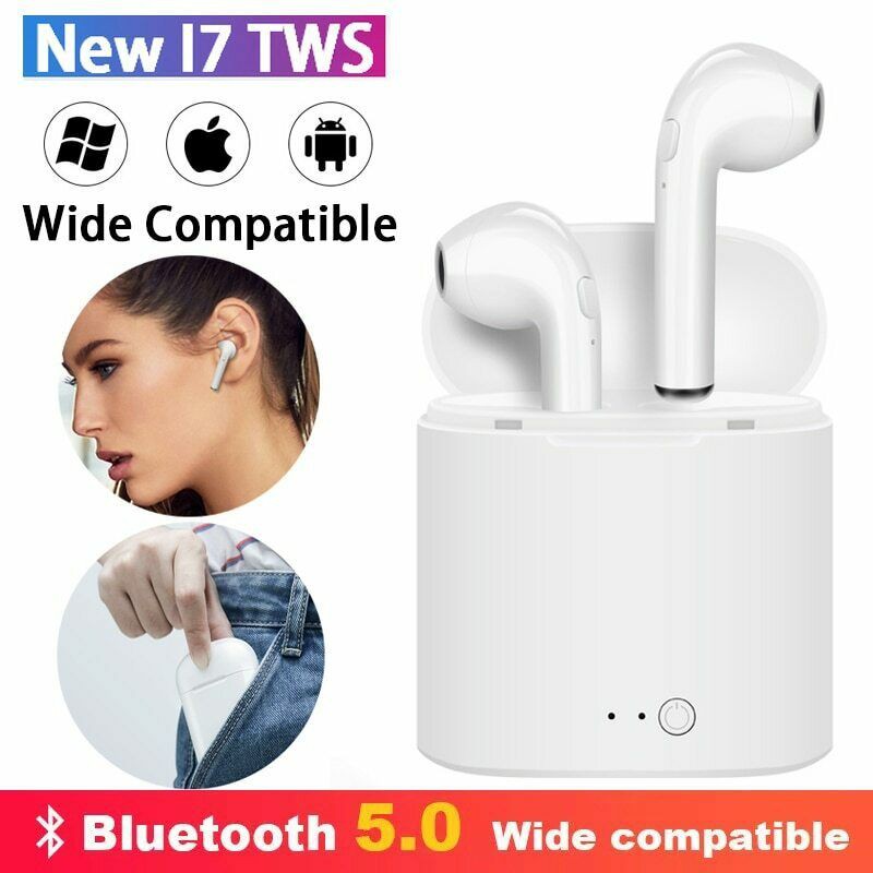Tai Nghe Bluetooth Không Dây i7s TWS Kèm Hộp Sạc Ốp