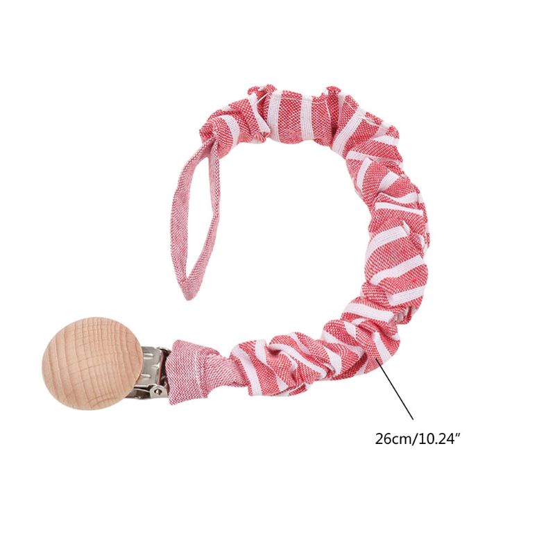 Dây Kẹp Núm Vú Giả Bằng Cotton An Toàn Chống Thất Lạc Cho Bé Sơ Sinh