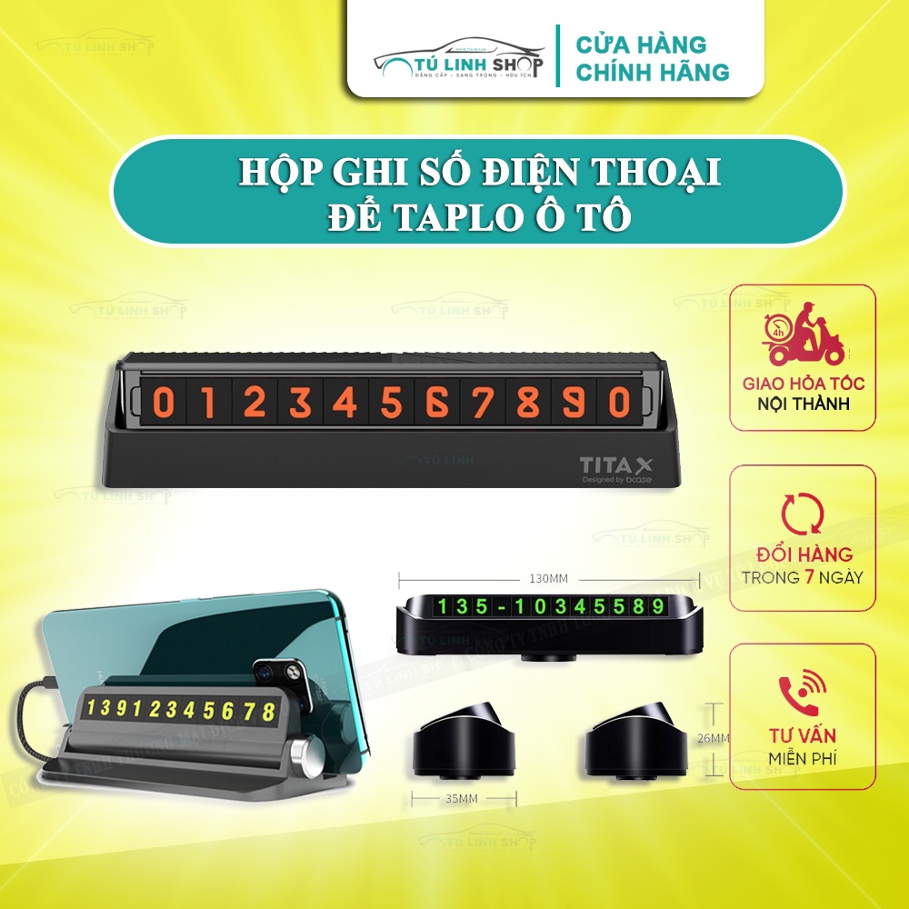 Hộp ghi số điện thoại để taplo