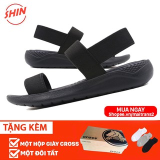 Dép sandal 💖freeship💖dép sandal cross nam đen full hotrend maisandaldenfull cao cấp