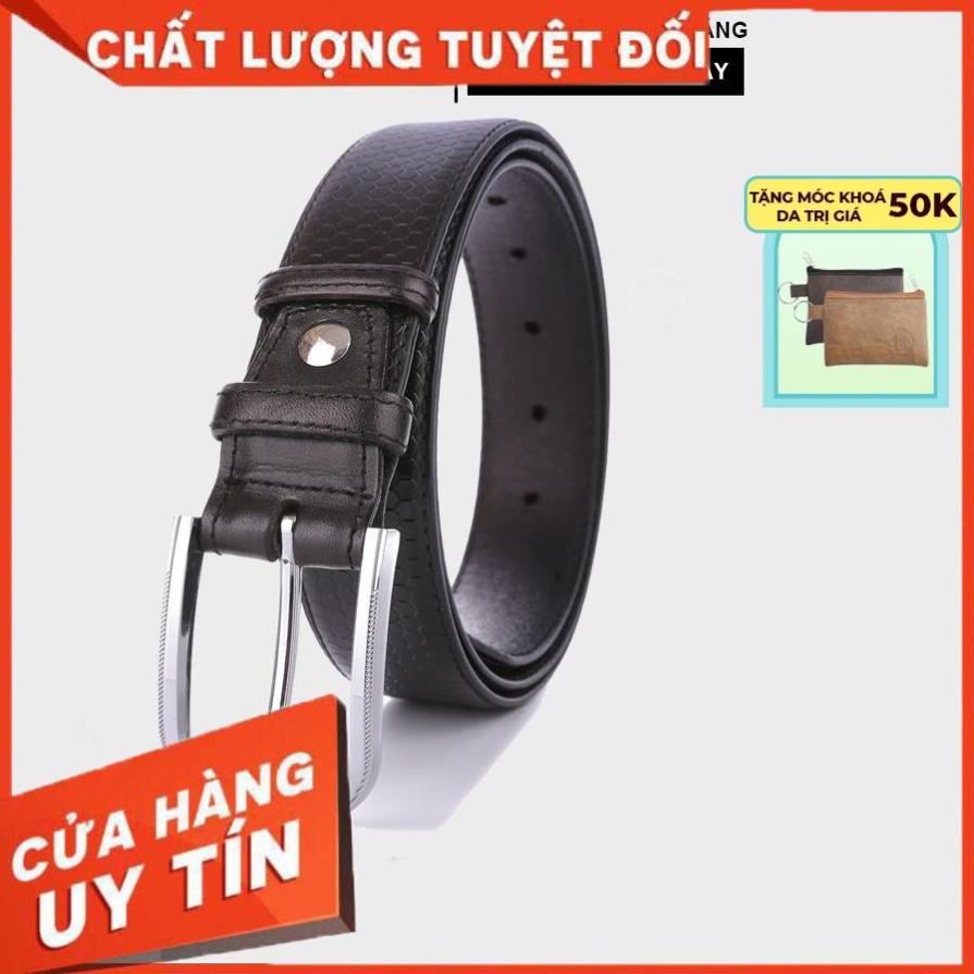 Thắt Lưng Nam Da Bò 4U Vân Lục Giác Ấn Tượng T229T37