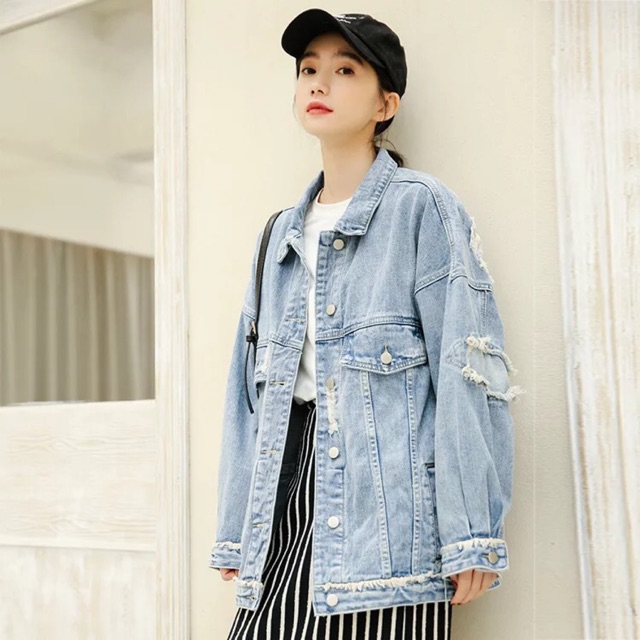 ÁO KHOÁC JEAN HOT [hình thật]