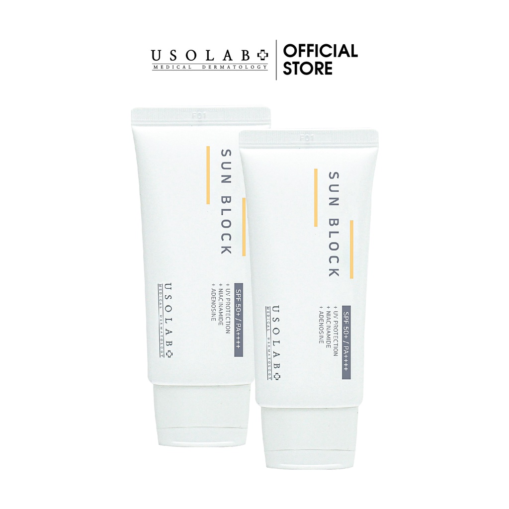 Kem chống nắng, dưỡng trắng Usolab Sun Block Cream SPF 50+ PA +++ 50g