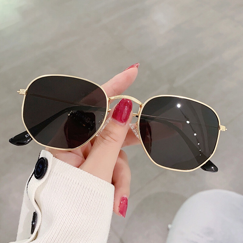 Kính Mát Phân Cực Gọng Vuông Bằng Kim Loại Phong Cách Cổ Điển Dành Cho Nam Nữ