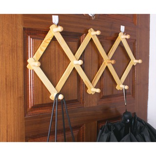 Móc gỗ chữ thập treo tường tiện dụng - tặng đinh treo