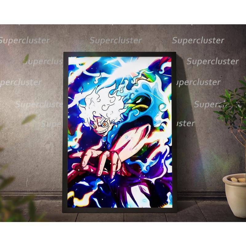 Tranh Vải Bạt Treo Tường In Hình Nhân Vật Luffy Trong Phim Hoạt Hình One Piece Trang Trí Nhà Cửa