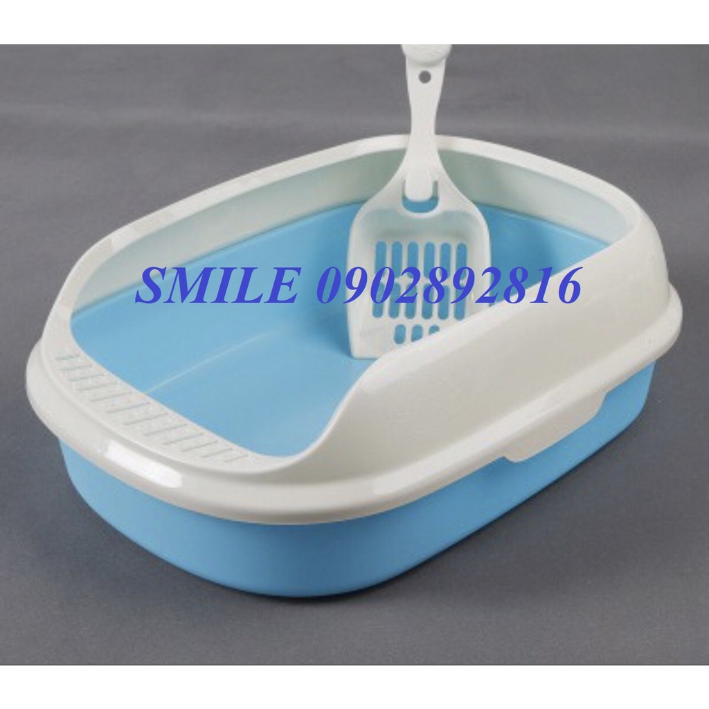 {TẶNG VÒNG CỔ} KHAY VỆ SINH MÈO - KHAY ĐỰNG CÁT VỆ SINH CHO MÈO TẶNG KÈM XẺNG - THAU CÁT VỆ SINH CHO MÈO