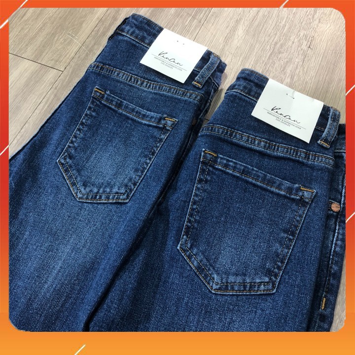 Quần jeans,Quần jean nữ lưng cao skinny VNXK TheHQ cao cấp form ôm dáng chuẩn, sản phẩm giặt máy không bị phai màu