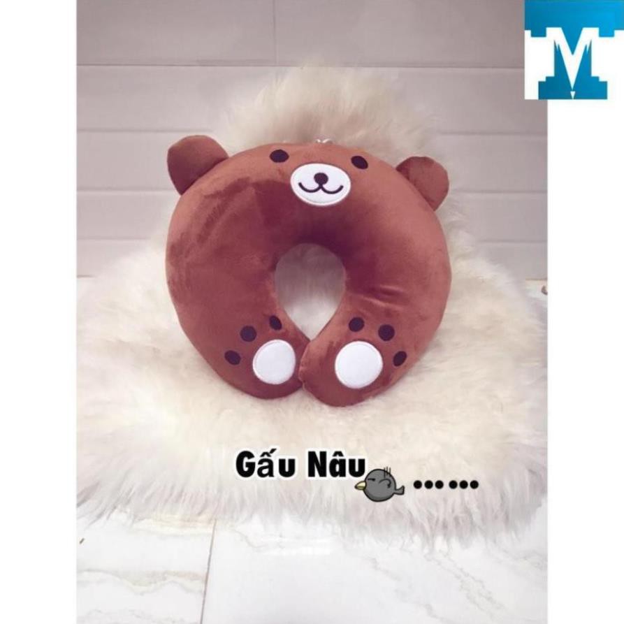 Gối kê cổ hình gấu nâu