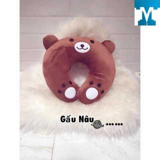 Gối kê cổ hình gấu nâu