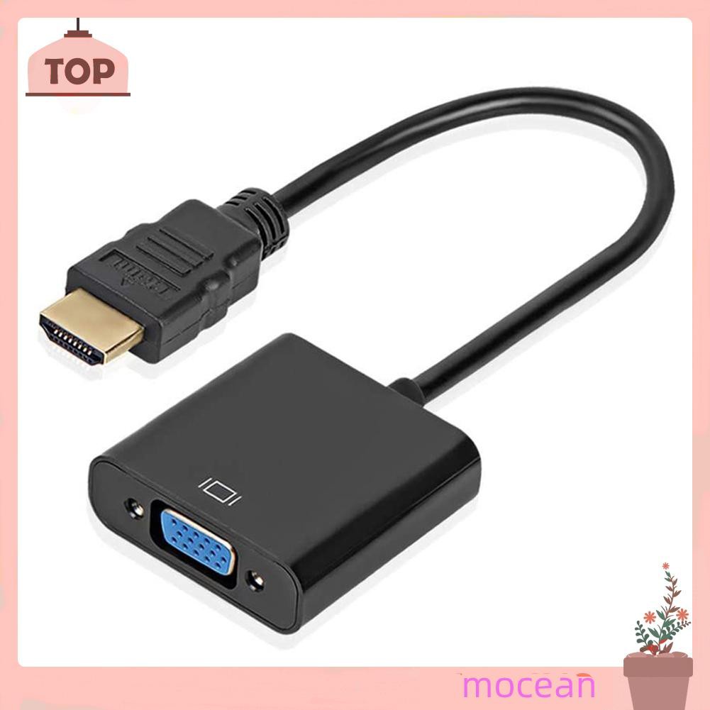 Bộ Chuyển Đổi Hdmi Sang Vga 19-pin Đầu Cắm Sang Cổng Vga 1080p Full Hd Mocean