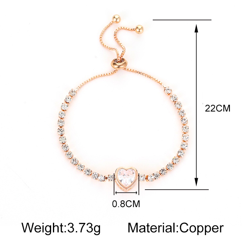 Vòng tay MANYUE thiết kế đơn giản đính đá zircon cỡ nhỏ thiết kế thời trang mới