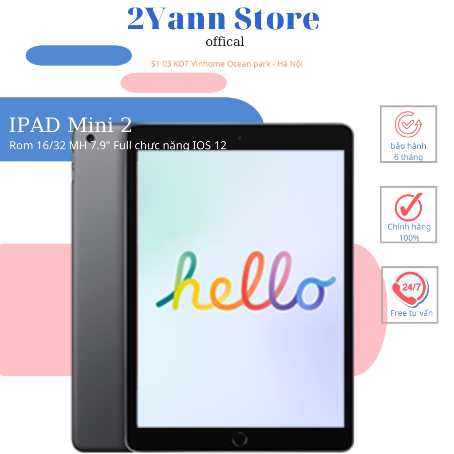 tablet táo mini 2 Zin full chức năng MH 7.9" Full HD - Hỗ trợ mượt mà chơi game lướt web giá rẻ BH 1 đôi 1