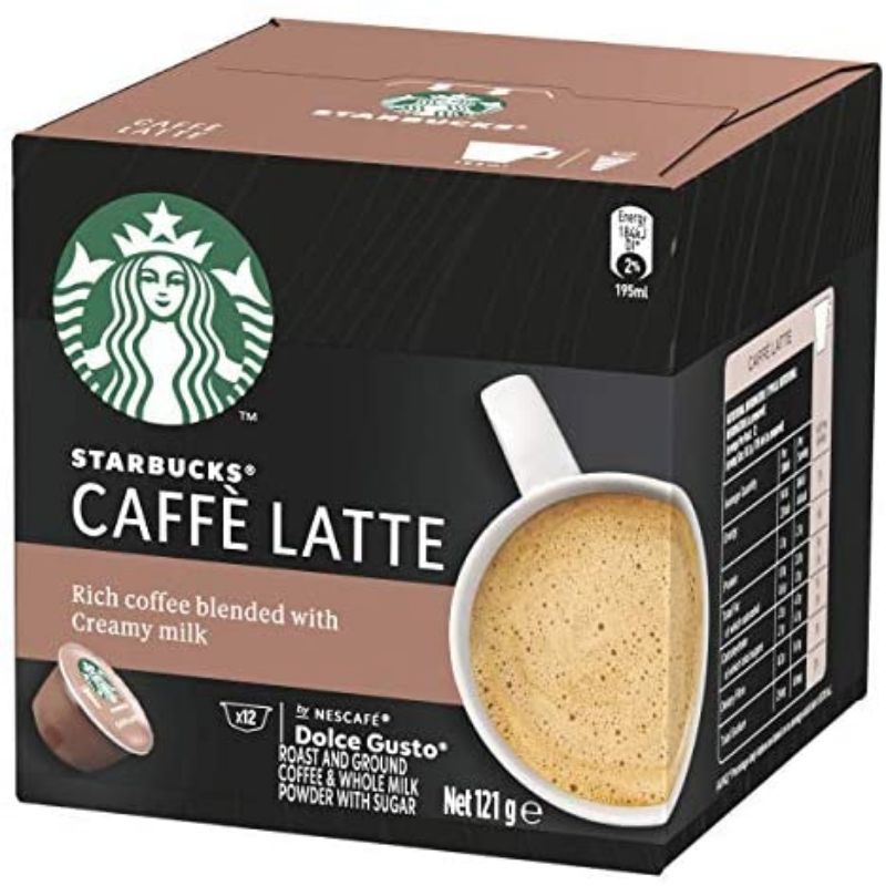 Hộp 12 viên Starbucks Latte cho máy Dolce Gusto xuất xứ Anh