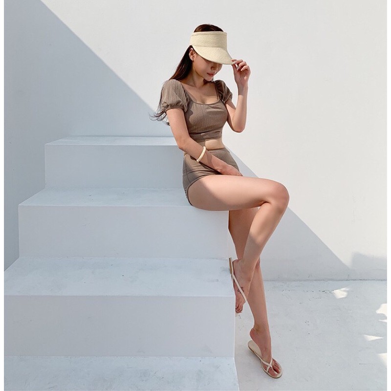 Bikini 2 Mảnh Đồ Bơi Nữ Quần Cạp Cao Che Bụng Mỡ NCT21 2567 F-5