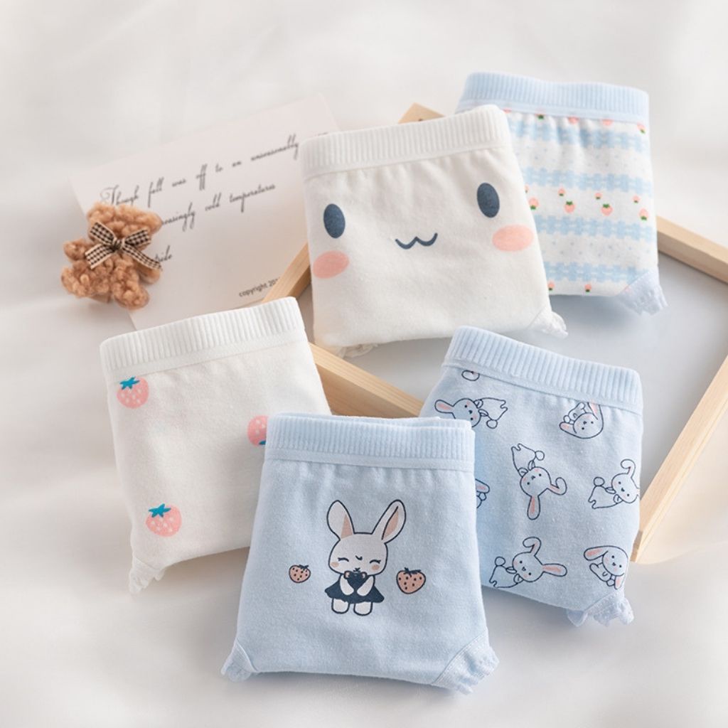 Quần lót nữ cotton ren viền kháng khuẩn thấm hút mồ hôi họa tiết cute dễ thương baby JOCOSI L805