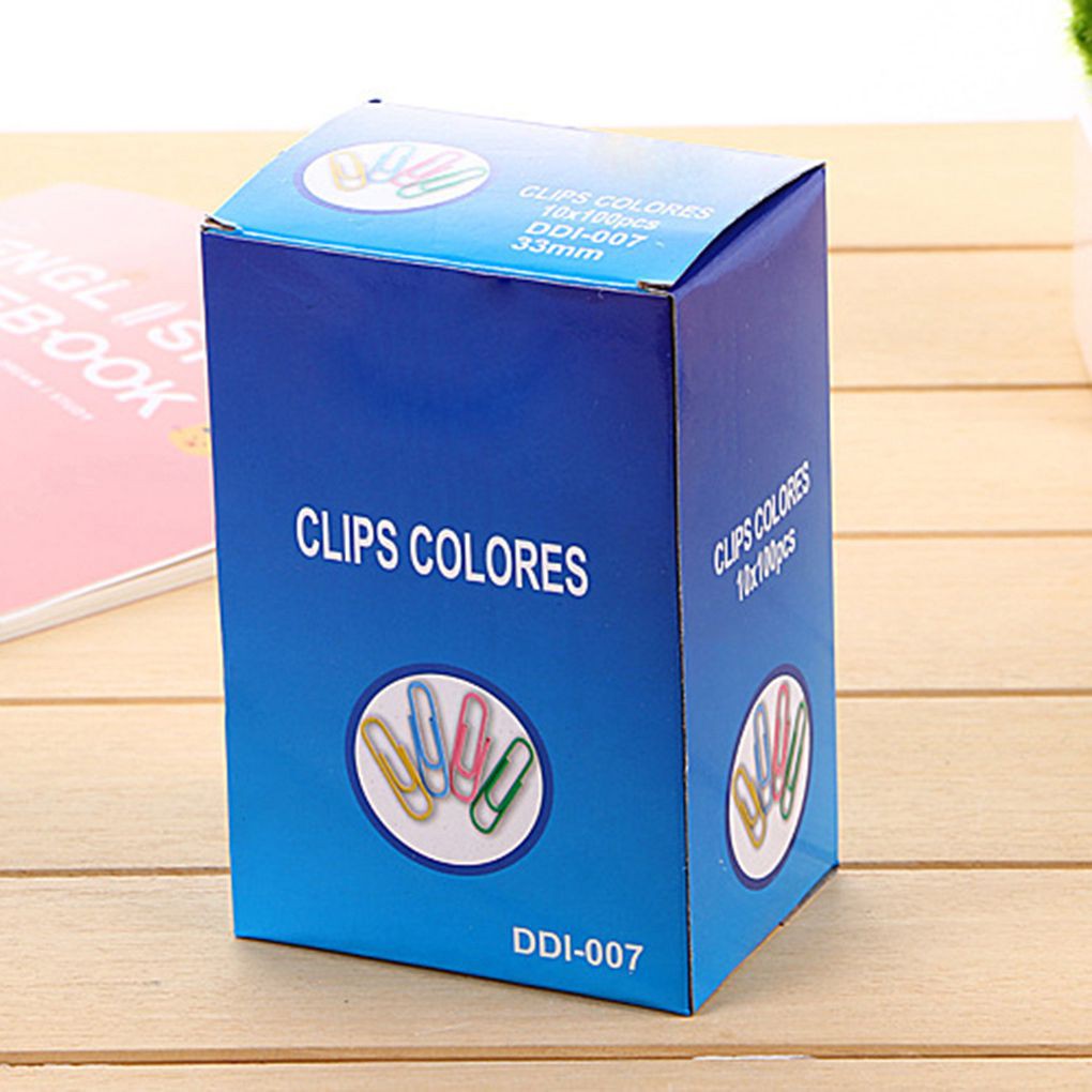 Set 70 Kẹp Giấy Bằng Kim Loại Nhiều Màu Sắc