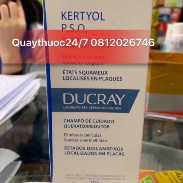 DẦU GỘI TRỊ GÀU MẢNG DUCRAY KERTYOL PSO (125ml)