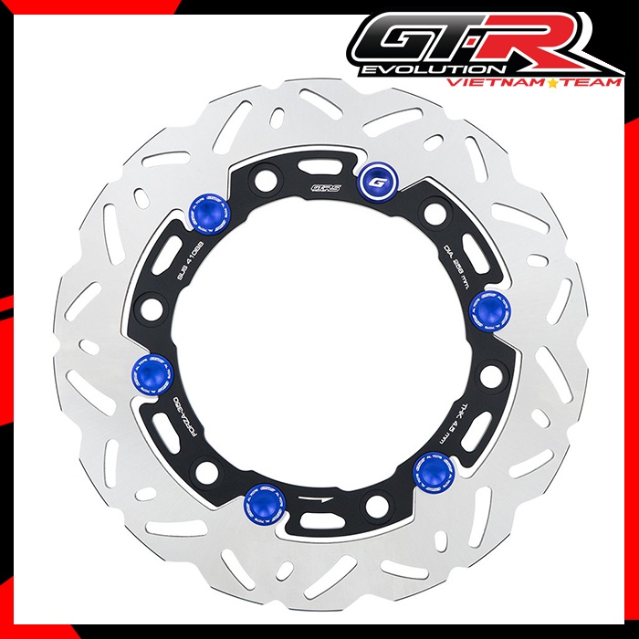 Đĩa trước dày 4.5mm / đường kính 256mm 6 lỗ ốc GTRS ADV350 SH350