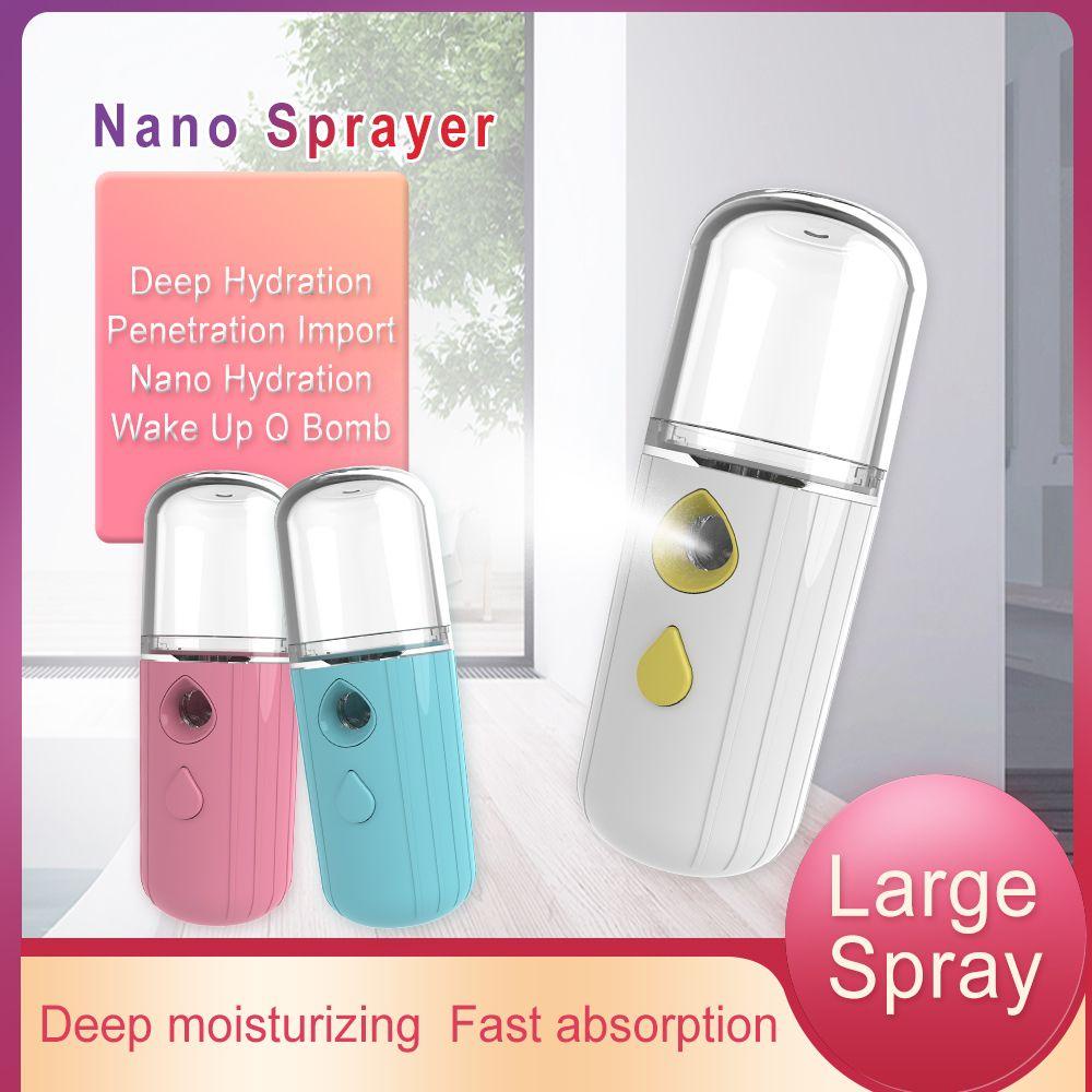 LAKAMIER Máy Phun Sương Nano Mini Dưỡng Ẩm Chăm Sóc Da Sạc USB Tiện Lợi