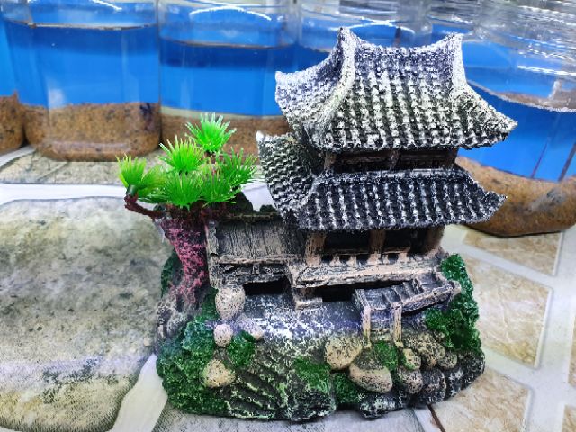 CẢNH TRANG TRÍ HỒ CÁ NON BỘ 15x9x15cm
