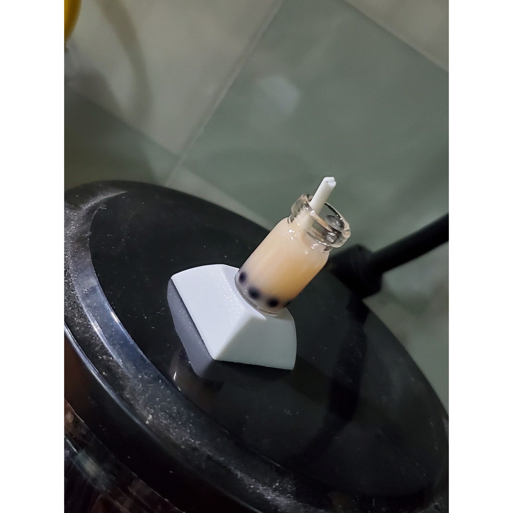 Keycap hình ly trà sữa, nút bấm bàn phím cơ hình milk tea