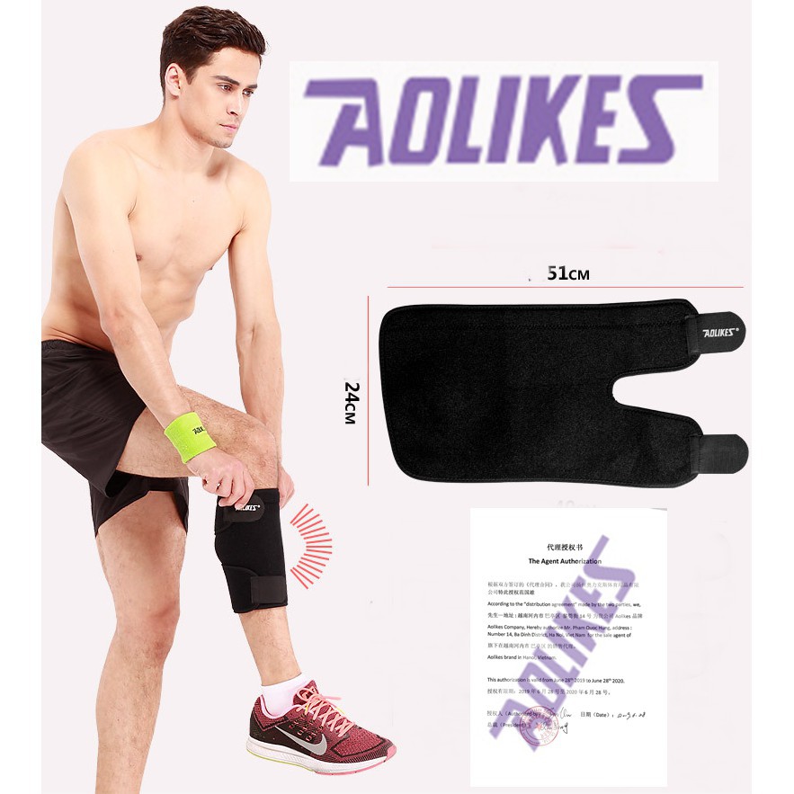 [ FLASH SALE ] Đai Cuốn Bảo Vệ Bắp Chân Chống Căng Cơ AOLIKES AL 7966 (1 CHIẾC) ❤️freeship❤️ Phụ Kiện Gym Chính Hãng