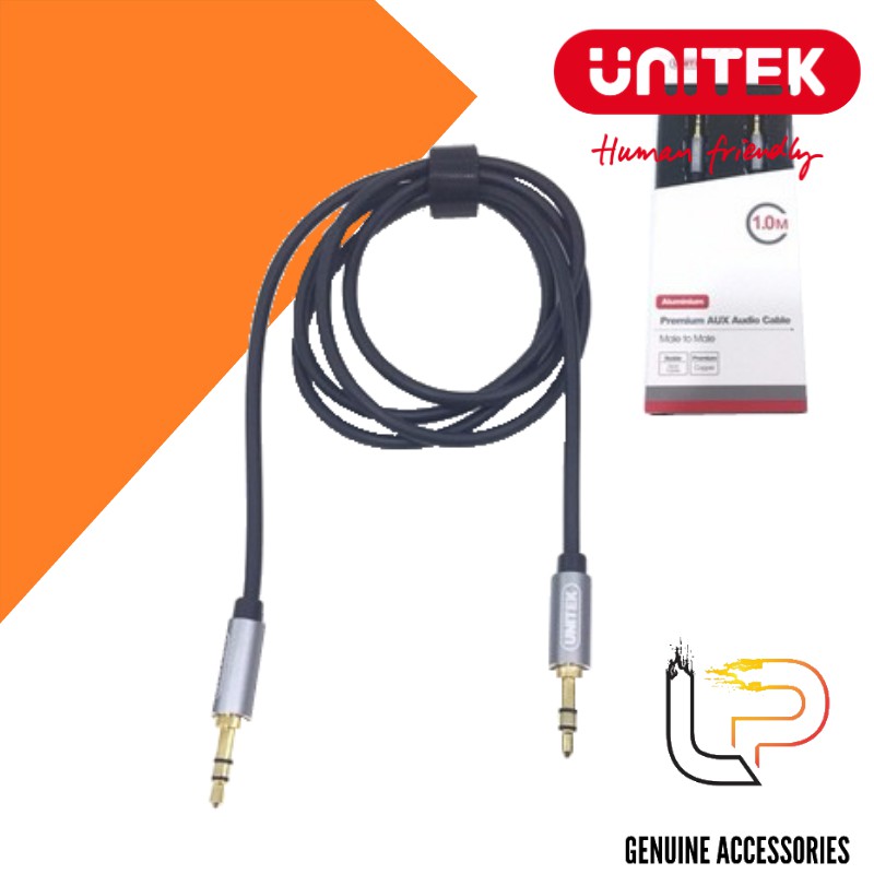 Dây cáp loa hai đầu 3.5mm dài 1M UNITEK Y-C 926ABK