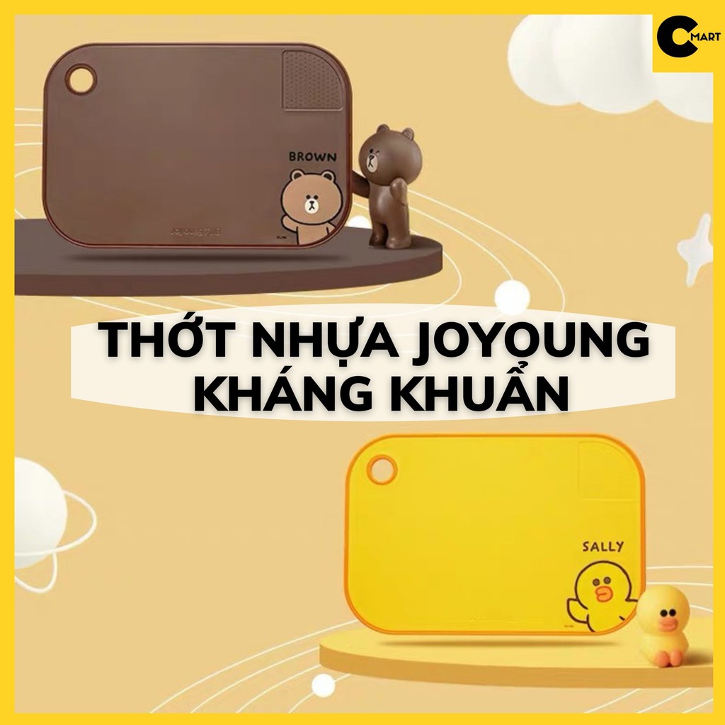 Thớt Nhựa Kháng Khuẩn Joyoung Line Friends