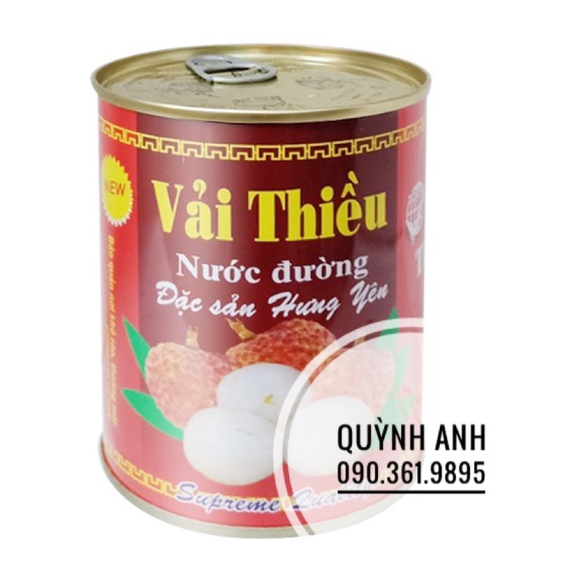 Vải thiều nước đường Tiến Vinh 565g