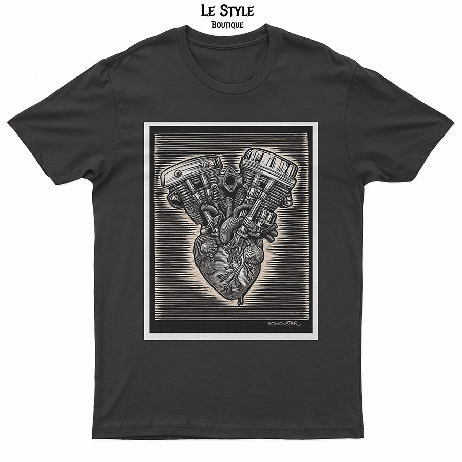 Áo thun tay ngắn form chuẩn [ 100% cotton ] LOVER'S HEART